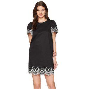 KATE SPADE Flutter Sleeve Cutwork  Shift Dress
